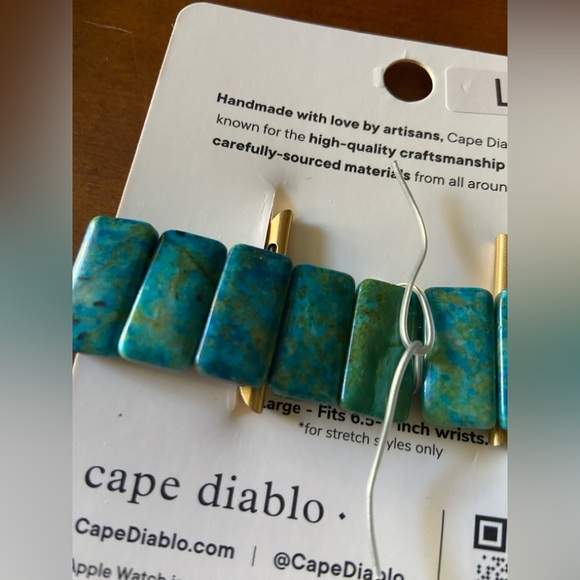 Cape Diablo Jade Serenity Strength Apple Watch Band - Size L - Picture 7 of 7